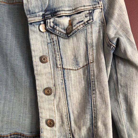 Brave Soul Light Wash Denim Jacket - Picture 4 of 4